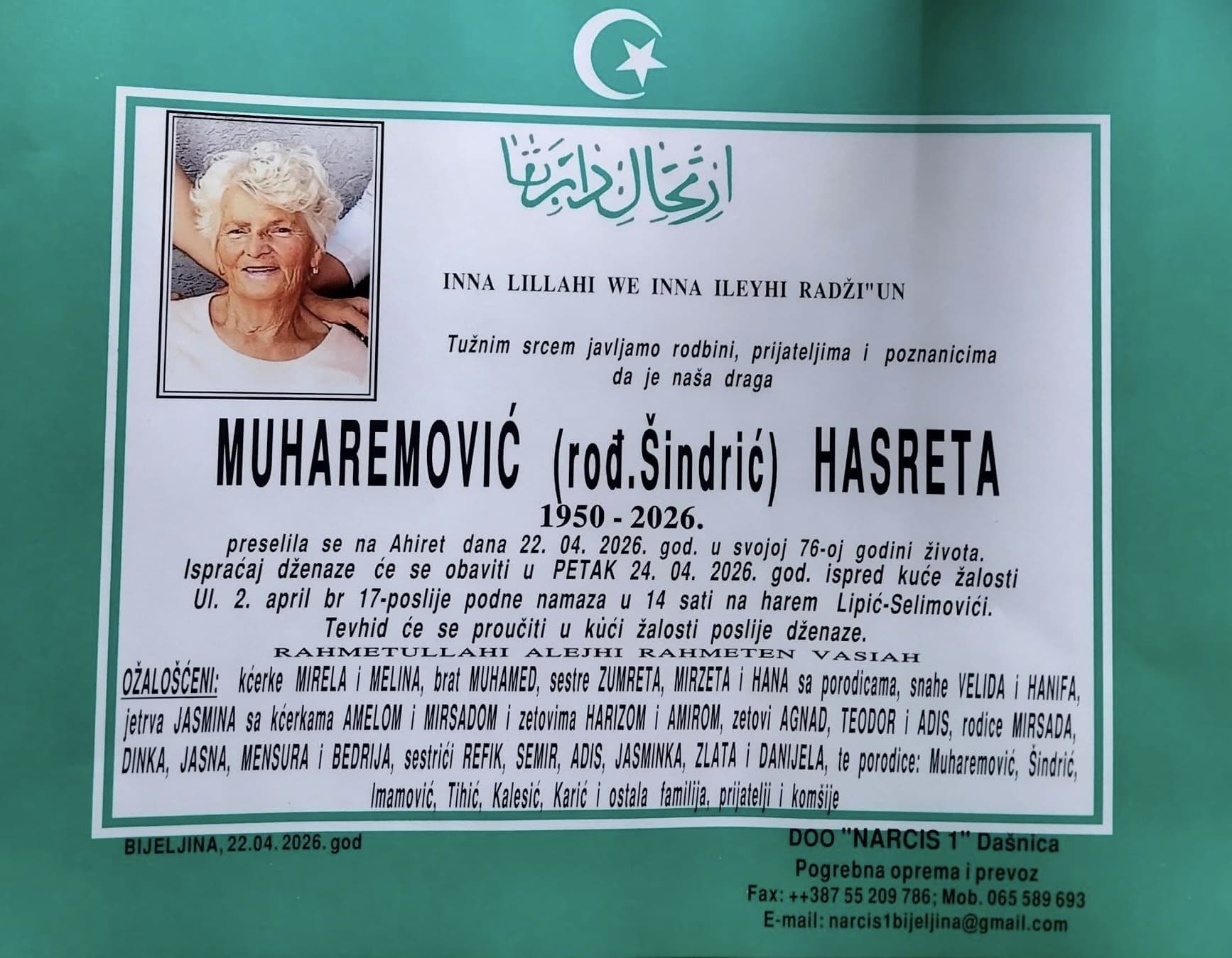 MUHAREMOVIĆ HASRETA
